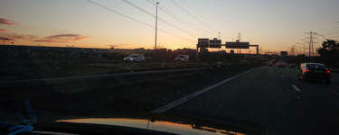 Photographie intitulée "Sky on the road" par Pascal Carro (ORAK), Œuvre d'art originale, Photographie non manipulée