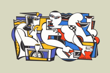 Andrographie N° 63417 Drawing titled "Andrographie N° 634…" by Lucien Ségura, Original Artwork, Marker