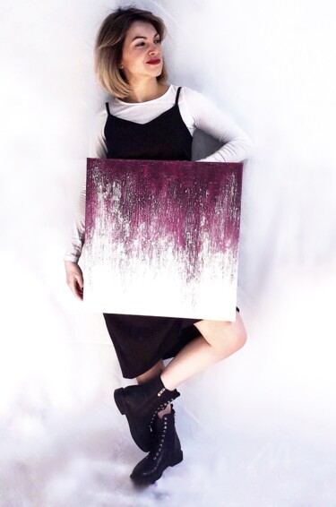 Tears 2 - 50х50 acrylic on canvas 绘画 标题为“Tears 2 - 50х50 acr…” 由Anastasia Grik, 原创艺术品, 丙烯 安装在木质担架架上