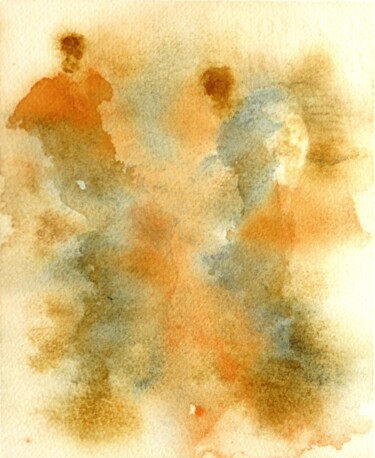 Aquarelle 16 Peinture intitulée "Aquarelle 16" par Jacqueline Pascaud, Œuvre d'art originale, Aquarelle Monté sur Autre panneau rigide