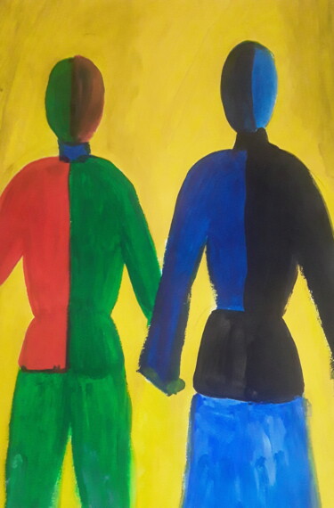 Painting titled "Мы" by Ivan Skripel, Original Artwork, Acrylic