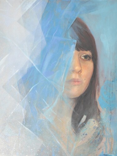Painting titled "The Snow Queen" by Kamil Mirocha, Original Artwork, Acrylic