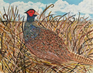 绘画 标题为“Pheasant” 由Tracey Lee Cassin, 原创艺术品, 油