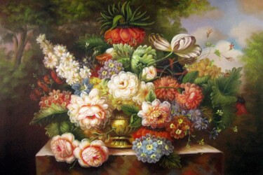 Peinture intitulée "Delux 007" par Greg Leander, Œuvre d'art originale, Huile Monté sur Châssis en bois