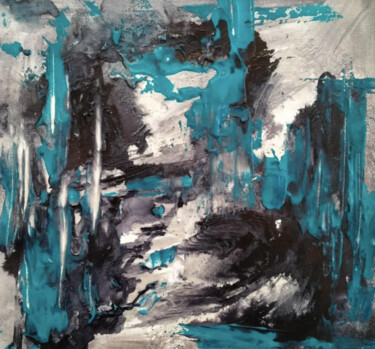 Painting titled "Nightmare" by Atignas Art, Original Artwork, Acrylic Mounted on Wood Panel