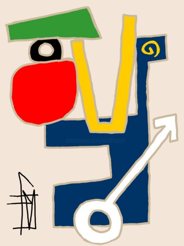 数字艺术 标题为“P2” 由Franck Vidal, 原创艺术品, 数字油画