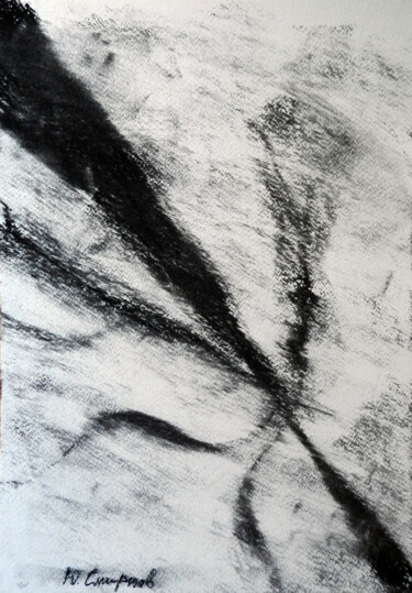 图画 标题为“Untitled lines” 由Yury Smirnov, 原创艺术品, 木炭