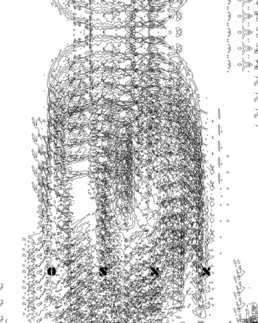 Arts numériques intitulée "✍️💥Ghostly line Part…" par Oshexx, Œuvre d'art originale, Travail numérique 2D