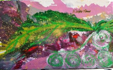 Painting titled "Sandrila" by Wefag Ibrahim, Original Artwork, Acrylic