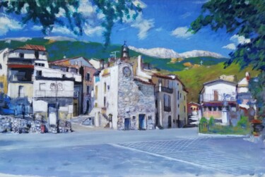 Pittura intitolato "Abruzzo-Secinaro, P…" da Silvio Ricci, Opera d'arte originale, Olio