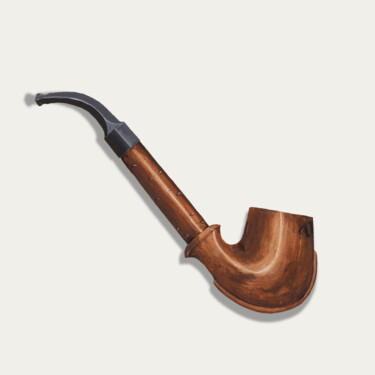 Pipe Painting titled "Pipe" by Tony Rubino, Original Artwork, Acrylic Mounted on Wood Stretcher frame