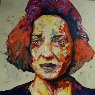 Peinture intitulée "Marion Cotillon" par Pascal Fairier, Œuvre d'art originale, Acrylique