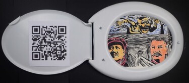 Druckgrafik mit dem Titel "Tyrans" von Didier Lagrange, Original-Kunstwerk, Kunststoff