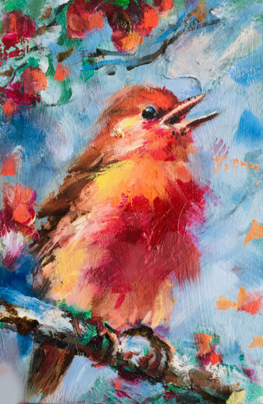 Peinture intitulée "Miniature Oil Paint…" par Valerie Serova, Œuvre d'art originale, Huile Monté sur Carton