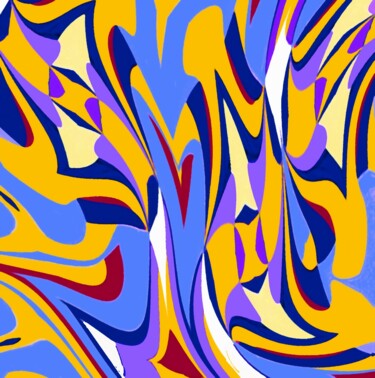 Digital Arts titled "Bamboo sticks by th…" by Peter Jalesh, Original Artwork, Digital Painting