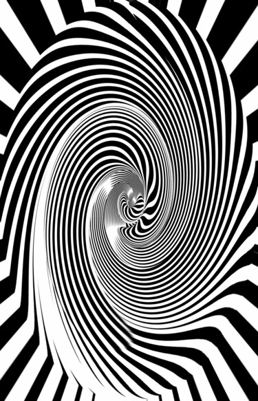 数字艺术 标题为“The black and white…” 由Gaudi .C, 原创艺术品, 2D数字工作