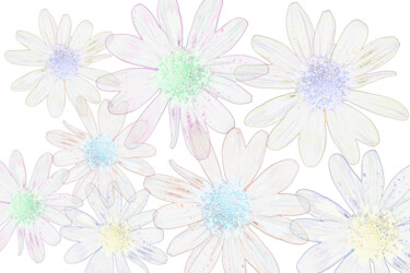 Digitale Kunst mit dem Titel "Blüten gehen nicht…" von Sigrid Gombert, Original-Kunstwerk, Digitale Malerei