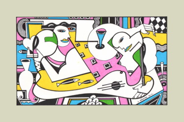 Andrographie N° 72723 Drawing titled "Andrographie N° 727…" by Lucien Ségura, Original Artwork, Marker