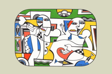 Andrographie N° 40921 Drawing titled "Andrographie N° 409…" by Lucien Ségura, Original Artwork, Marker