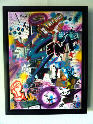 Peinture intitulée "Sanarchie" par Saname, Œuvre d'art originale, Acrylique Monté sur Châssis en bois