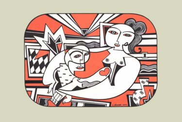 Andrographie N° 31920 Drawing titled "Andrographie N° 319…" by Lucien Ségura, Original Artwork, Marker