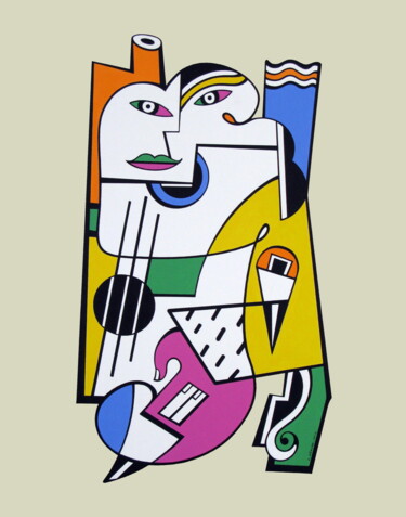 Andrographie N° 76105 Peinture intitulée "Andrographie N° 761…" par Lucien Ségura, Œuvre d'art originale, Acrylique