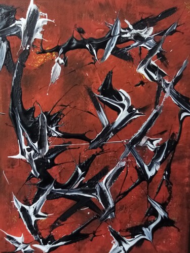 「Abstraction 21」というタイトルの描画 Brigitte Maillard (ROBRIMA)によって, オリジナルのアートワーク, アクリル
