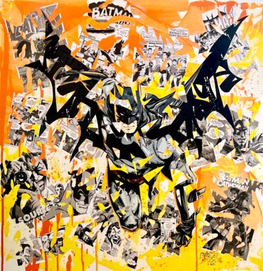 Painting titled "Batman" by Yoann Bonneville, Original Artwork, Acrylic