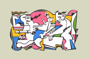 Andrographie N° 87061 Drawing titled "Andrographie N° 870…" by Lucien Ségura, Original Artwork, Marker