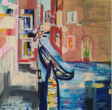 Malerei mit dem Titel "Liebespaar" von Jana Scherer, Original-Kunstwerk, Acryl