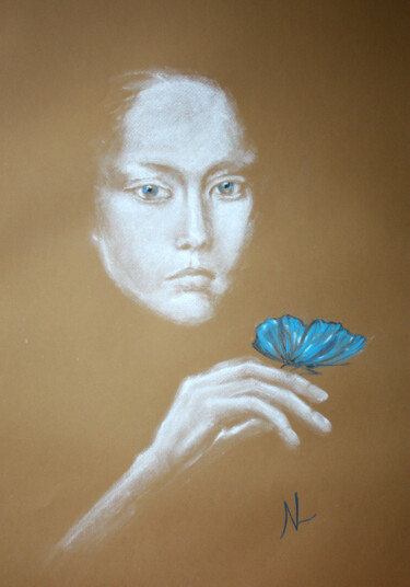 Pintura titulada ""À la recherche de…" por Natalia Laletina, Obra de arte original, Pastel