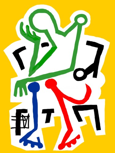 数字艺术 标题为“comme dans un faute…” 由Franck Vidal, 原创艺术品, 数字油画
