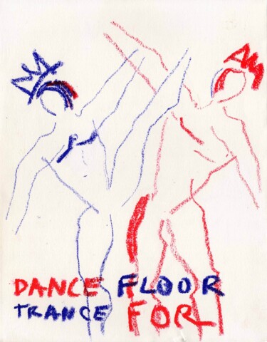 Rysunek zatytułowany „Danseur Dance floor” autorstwa Patricia Lardé, Oryginalna praca, Pastel