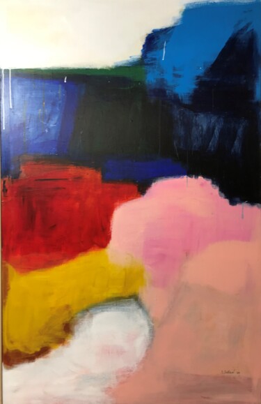 Painting titled "Untitled abstract 3" by Isaac Sellam, Original Artwork, Acrylic