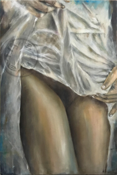 Naked beauty Painting titled "Naked beauty" by Ilya Nimo, Original Artwork, Oil