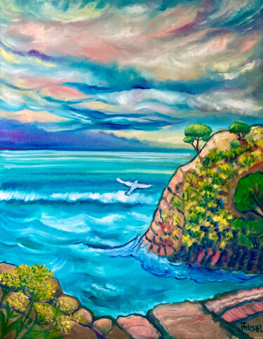 Malerei mit dem Titel "Nach einem Gewitter" von Tamara Michel, Original-Kunstwerk, Öl