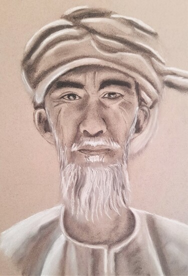 Dessin intitulée "portrait fusain - V…" par Atelier Linea, Œuvre d'art originale, Craie