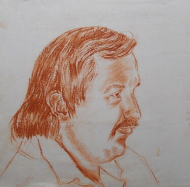 图画 标题为“Study for a portrai…” 由Владимир Абаимов, 原创艺术品, 颜料