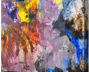 Painting titled "Wefaq_aboud 12" by Wefag Ibrahim, Original Artwork, Acrylic