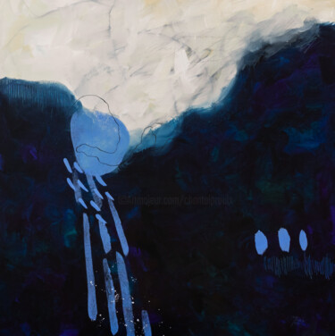 绘画 标题为“Soirée dans les Roc…” 由Chantal Proulx, 原创艺术品, 丙烯