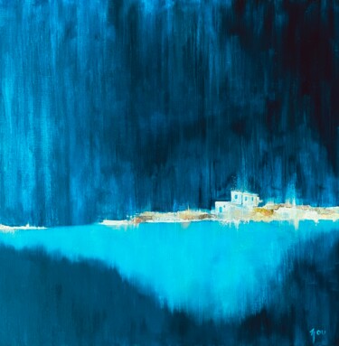 绘画 标题为“Formentera” 由Claire Retif, 原创艺术品, 油 安装在木质担架架上
