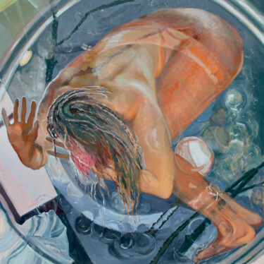 绘画 标题为“The Washing machine…” 由Rafał Labijak, 原创艺术品, 油