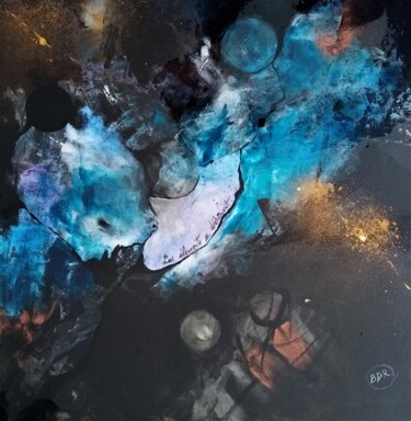 Peinture intitulée "Les éléments se déc…" par Elisabeth Renard (B.Dumont Renard), Œuvre d'art originale, Acrylique