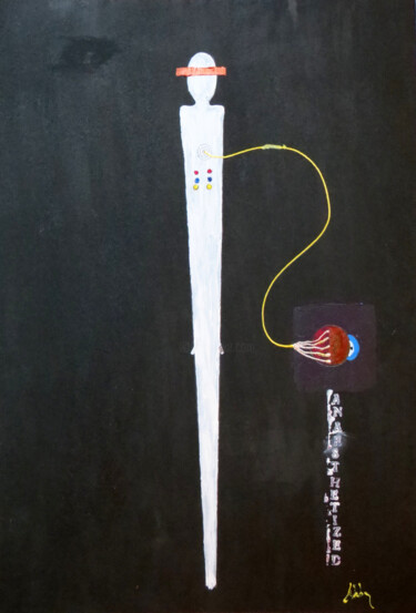 Pintura titulada "Anahsthetized" por Abba, Obra de arte original, Grafito