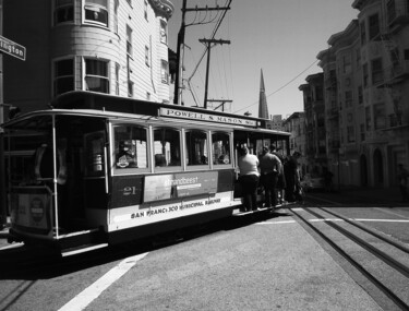 Photographie intitulée "TRAMWAY San Francis…" par Pascal Carro (ORAK), Œuvre d'art originale, Photographie non manipulée