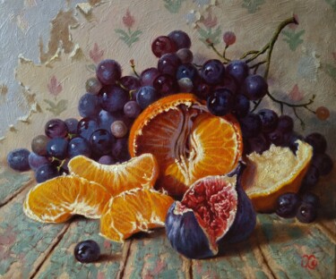 Картина под названием "Still life with man…" - Oleg Khoroshilov, Подлинное произведение искусства, Масло