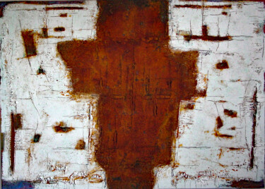 Struktur Bild Oxidation / Originalbild 绘画 标题为“Struktur Bild Oxida…” 由Rudi Eckerle, 原创艺术品, 颜料