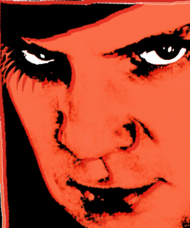 Pintura intitulada "A Clockwork Orange…" por Tony Rubino, Obras de arte originais, Acrílico Montado em Armação em madeira