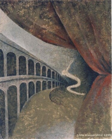 Peinture intitulée "LO SFORZO DEL DUENDE" par Livia Alessandrini, Œuvre d'art originale
