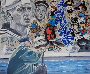 绘画 标题为“Marins” 由Francis Stanzione, 原创艺术品, 丙烯